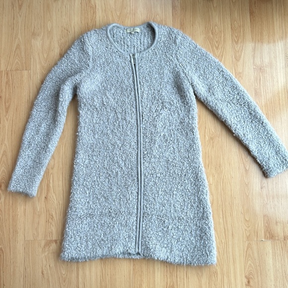 Silvia Novelli Mohair Blend Zip Up Sweater - Picture 2 of 6